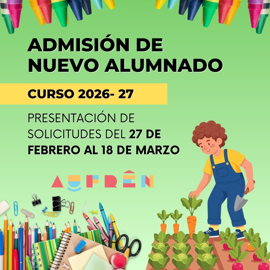 Admisión Nuevo Alumnado Curso 2026-27
